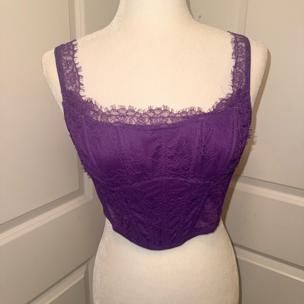Victoria’s Secret Purple Lace Women's Corset/Camisole